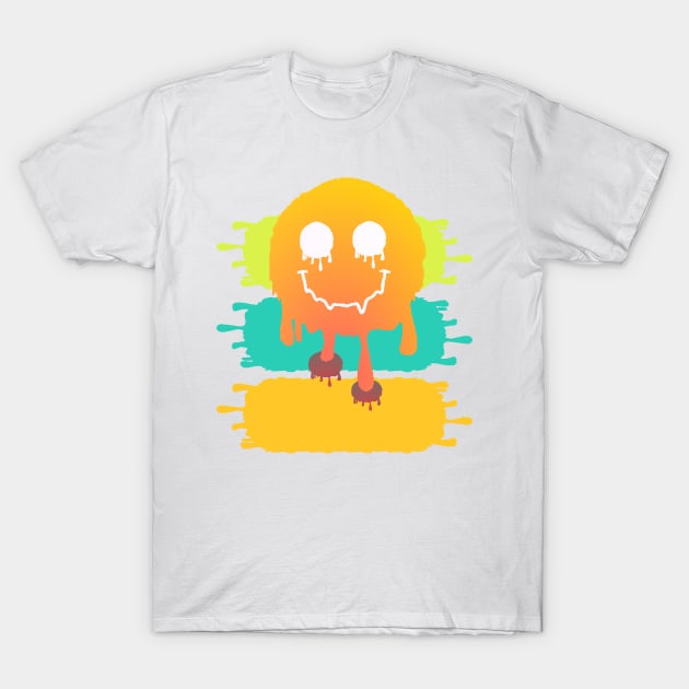 Yellow happy  Smile Face  Boo  art T-Shirt by jaml-12